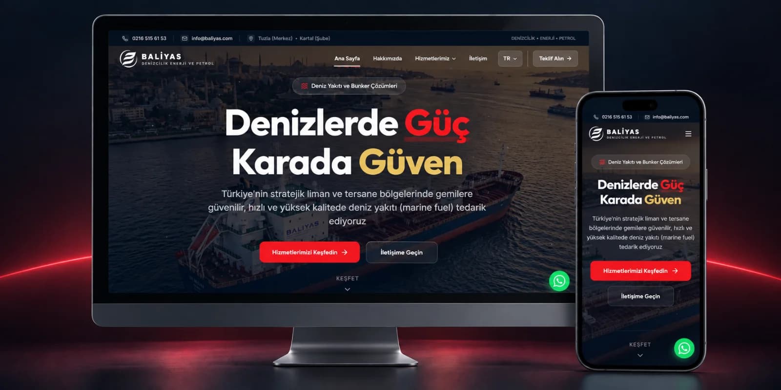 Baliyas Denizcilik kurumsal sitesi